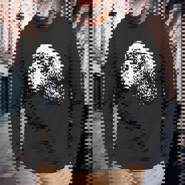 キャバリア・キング・チャールズ・スパニエル 長袖tシャツ 長袖Tシャツ 高齢者への贈り物