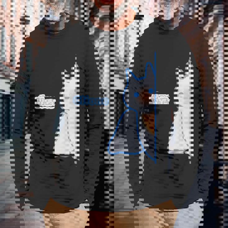 クリオネ『あそぶ？』【どうぶつ フレンズ】ポップ ゆるくて かわいい キャラ イラスト 長袖Tシャツ 高齢者への贈り物