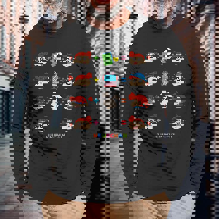 クレヨンしんちゃん 〇＋〇＝？ ネネちゃんver 長袖tシャツ 長袖Tシャツ 高齢者への贈り物