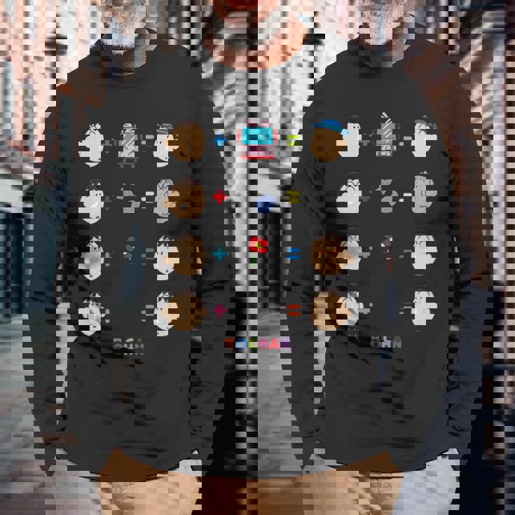 クレヨンしんちゃん 〇＋〇＝？ ボーちゃんver 長袖tシャツ 長袖Tシャツ 高齢者への贈り物