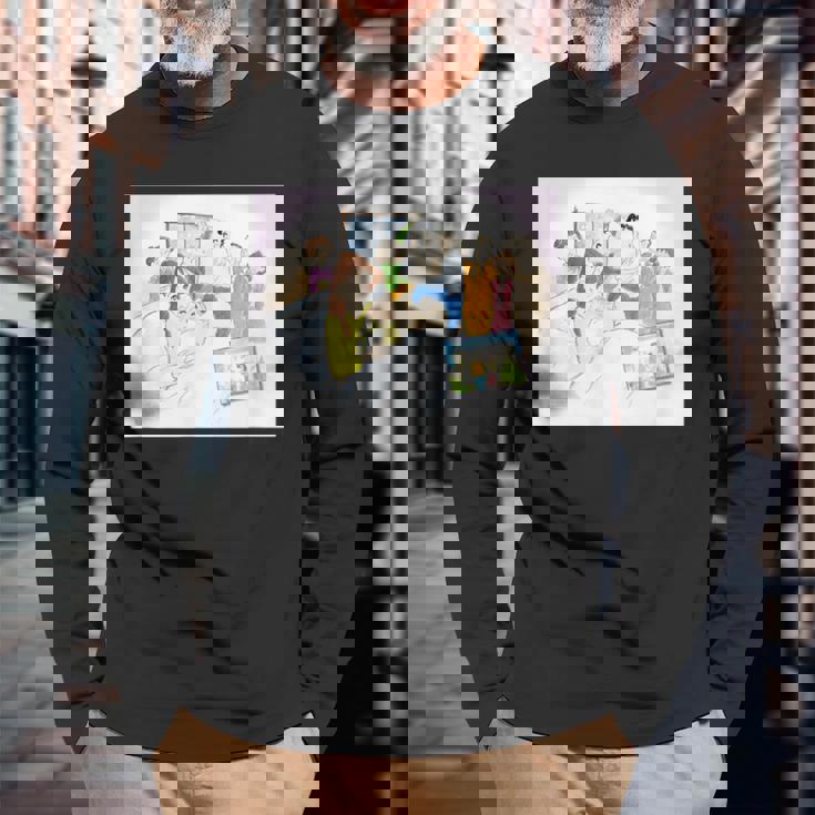 クレヨンしんちゃん しんちゃん誕生 長袖Tシャツ 高齢者への贈り物