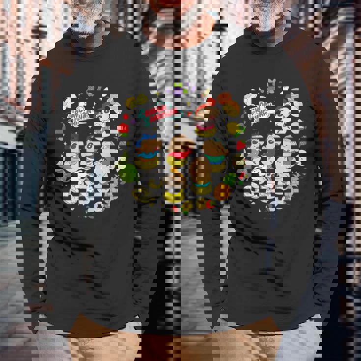 クレヨンしんちゃん フルーツいっぱい！デザートタイム 長袖Tシャツ 高齢者への贈り物