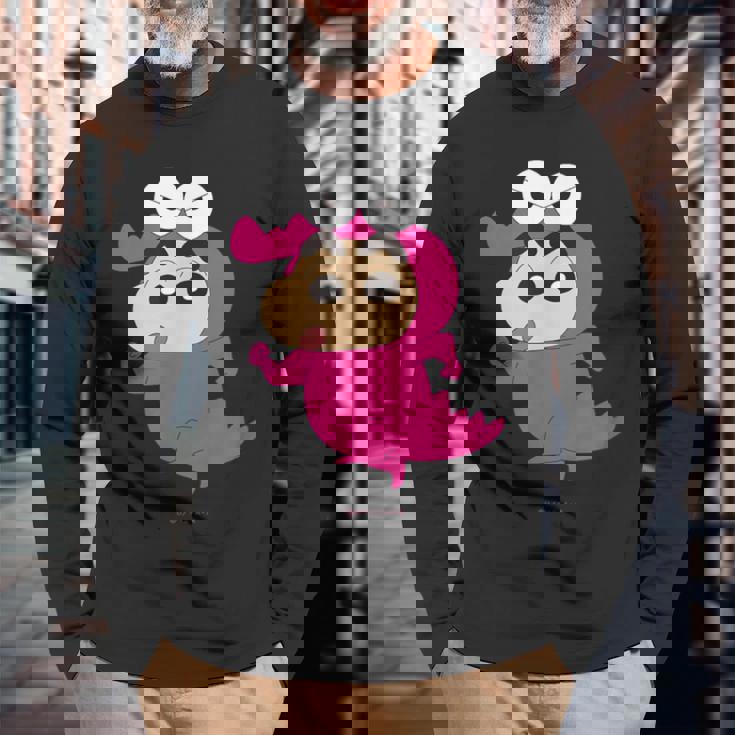 クレヨンしんちゃん ワニ山しんちゃん 長袖Tシャツ 高齢者への贈り物