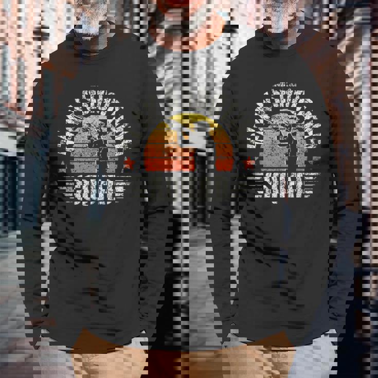 クレー射撃チーム トラップ ピジョン ショットガン からのプル クレー射撃 長袖Tシャツ 高齢者への贈り物