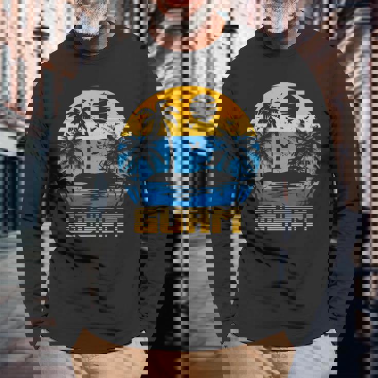 グアム グアム チャモロ島民 プライド グアム お土産 長袖Tシャツ 高齢者への贈り物