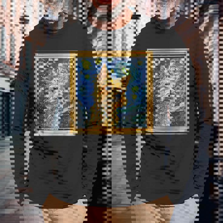 ケアンテリア 星月夜 ケアンテリア 長袖Tシャツ 高齢者への贈り物