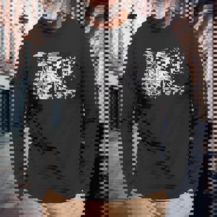 ゲルニカのアートワーク 長袖tシャツ 長袖Tシャツ 高齢者への贈り物