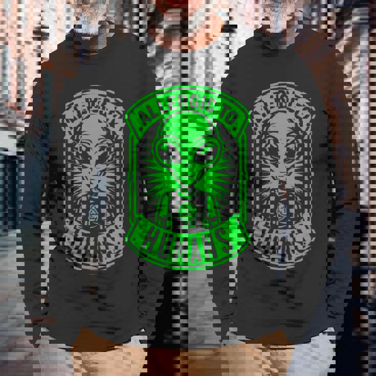 コズミックバランス ビジュアルユーモアコンセプト 長袖tシャツ 長袖Tシャツ 高齢者への贈り物