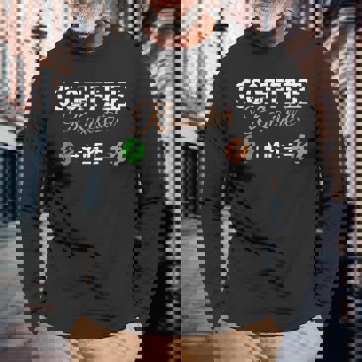 コーヒーロースター 長袖Tシャツ 高齢者への贈り物