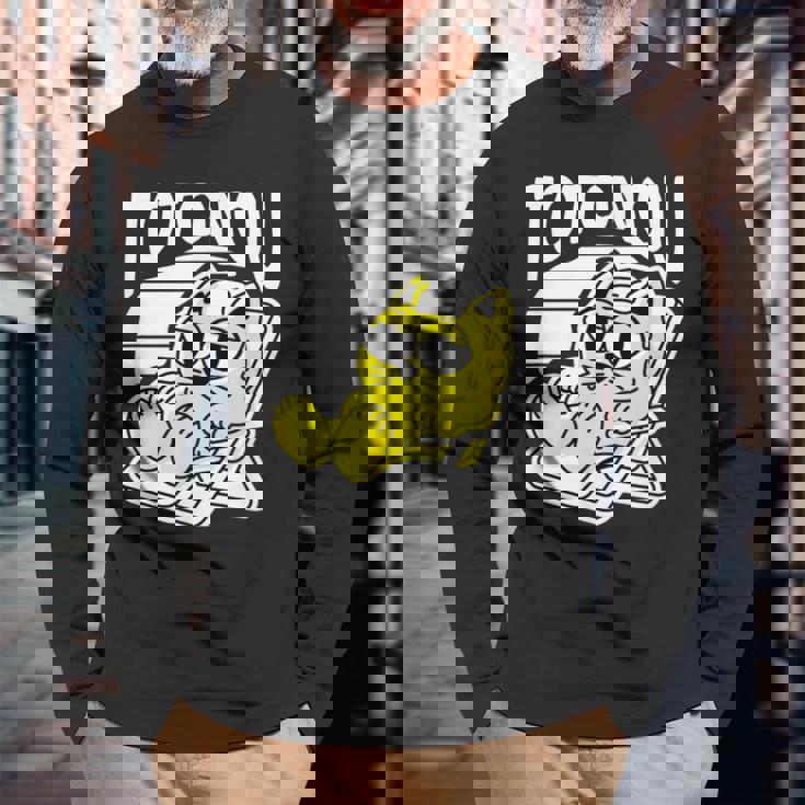 サウナ Totonou ととのう 猫 キャラクター 整うauna さうな ネタ かわいい ねこ ぬこ ヌコ おもしろ 長袖Tシャツ 高齢者への贈り物