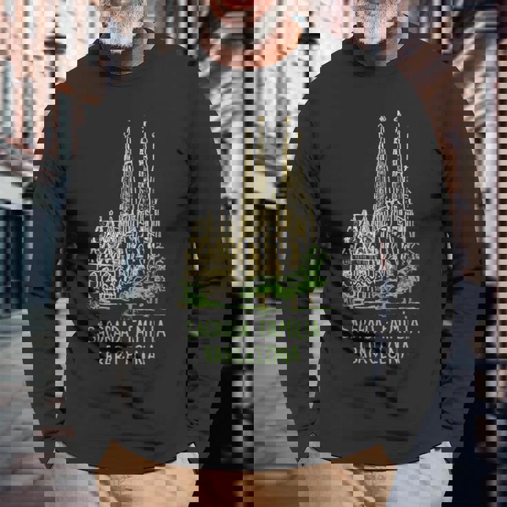 サグラダ・ファミリア バルセロナ 長袖Tシャツ 高齢者への贈り物