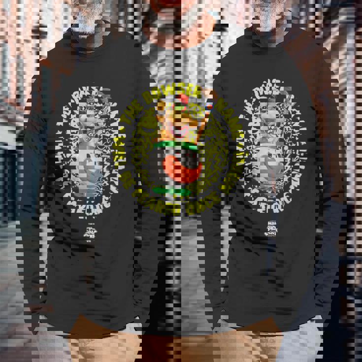 ザ・スーパーマリオギャラクシー・ムービー Bowser Jr Feared 長袖Tシャツ 高齢者への贈り物