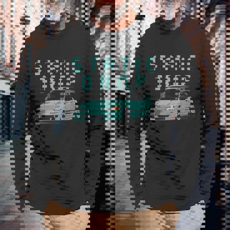 シビック 例 スタティックドロップ 日本車 長袖Tシャツ 高齢者への贈り物