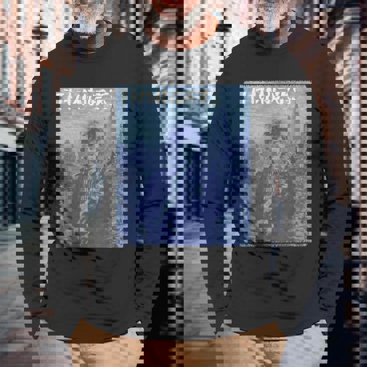 ジョニー・シュー・ヨーク・サンダース 長袖Tシャツ 高齢者への贈り物