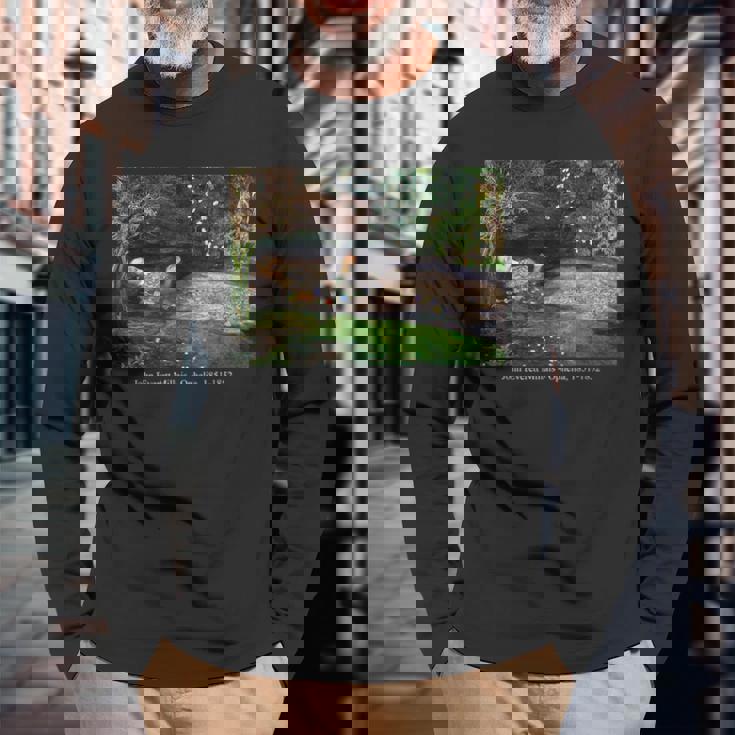 ジョン・エバレット・ミレー・オフィーリア 長袖Tシャツ 高齢者への贈り物