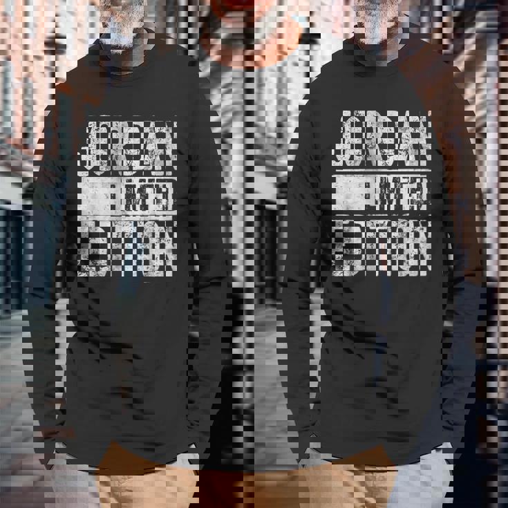 ジョークシャツ ジョーダン 限定版 面白い名前入り 長袖Tシャツ 高齢者への贈り物