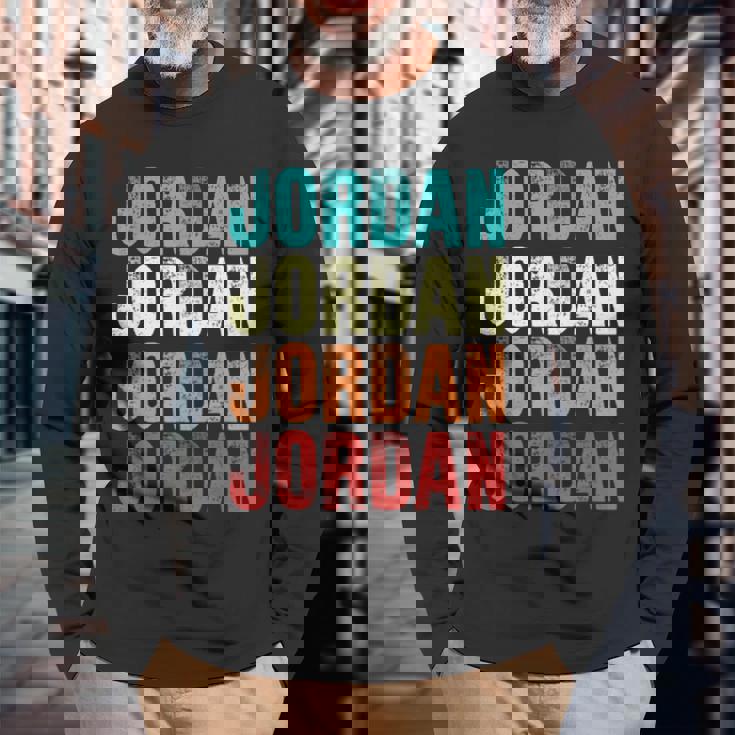 ジョーダン カラフル 長袖Tシャツ 高齢者への贈り物