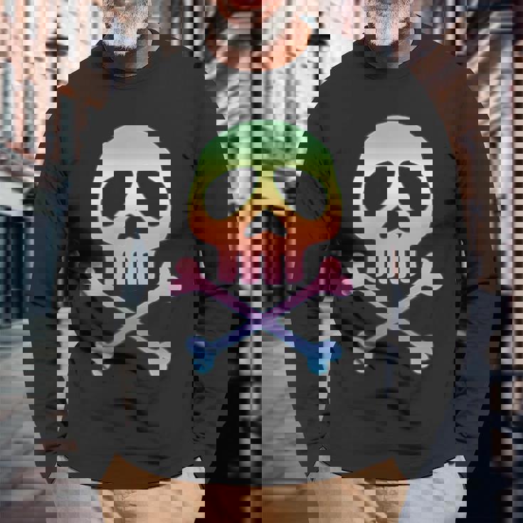 スカル、宇宙海賊キャプテン・クロスボーンズ ハロウィンパーティー Ahoy 長袖Tシャツ 高齢者への贈り物