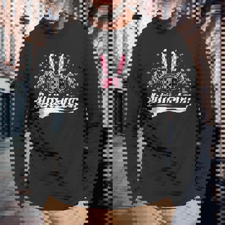 スキーポケット スキー ハザル スキー ゴーグル Apres スキー スキー ウサギ 長袖Tシャツ 高齢者への贈り物