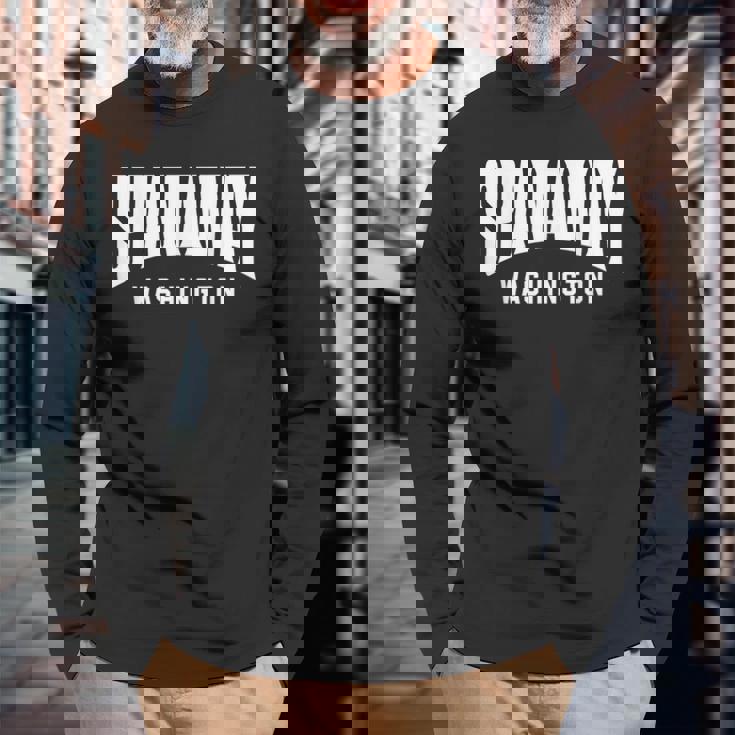 スパナウェイ ワシントン 長袖Tシャツ 高齢者への贈り物