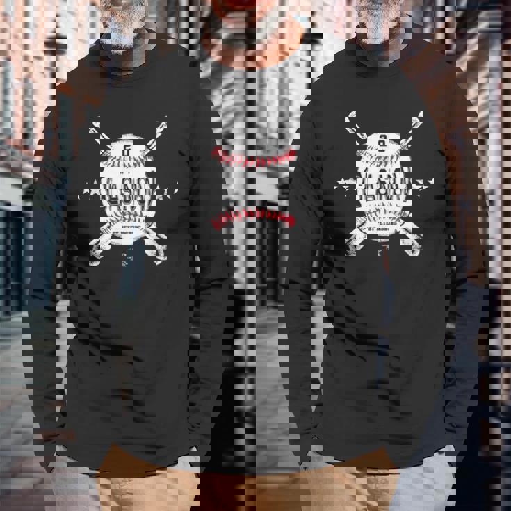 タイラー・グラスナウ・クロス・ベースボール・ゲームデー 長袖Tシャツ 高齢者への贈り物