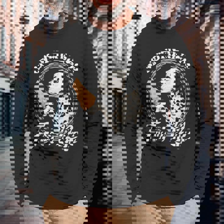 ダルメシアン 犬好きデザイン 美しいダルメシアン 長袖Tシャツ 高齢者への贈り物