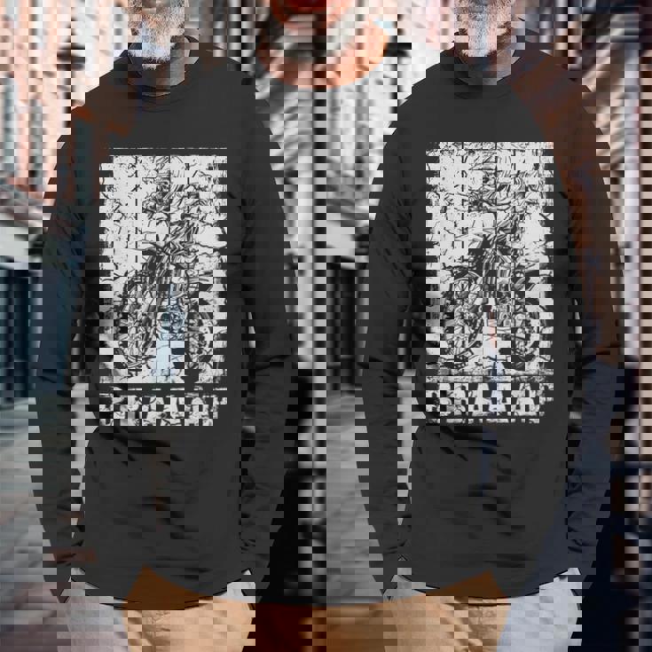 ダートバイク用ブラップデザイン モトクロス ダートバイク 長袖Tシャツ 高齢者への贈り物