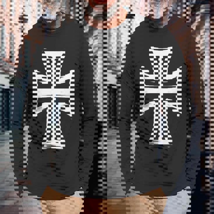 チェーンメール 面白い 中世の騎士 レン・フェア 馬上槍試合 長袖Tシャツ 高齢者への贈り物