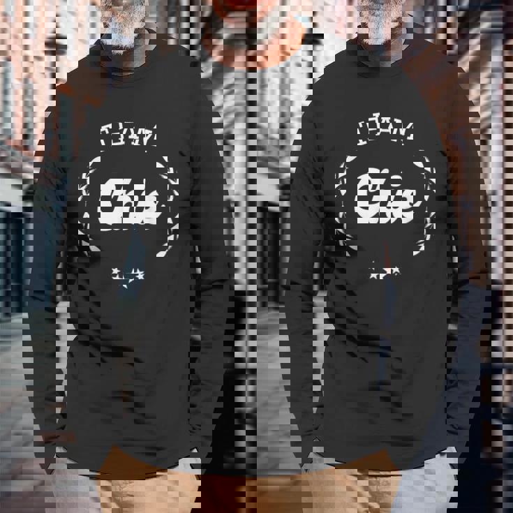 チーム Chie 人名可笑しい 長袖Tシャツ 高齢者への贈り物