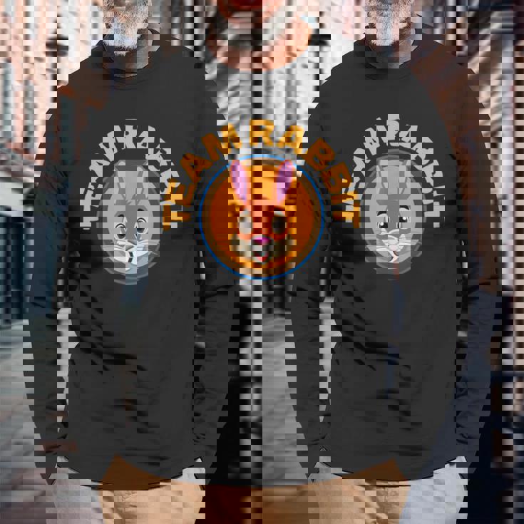 チームラビット スポーツバッジ 長袖Tシャツ 高齢者への贈り物