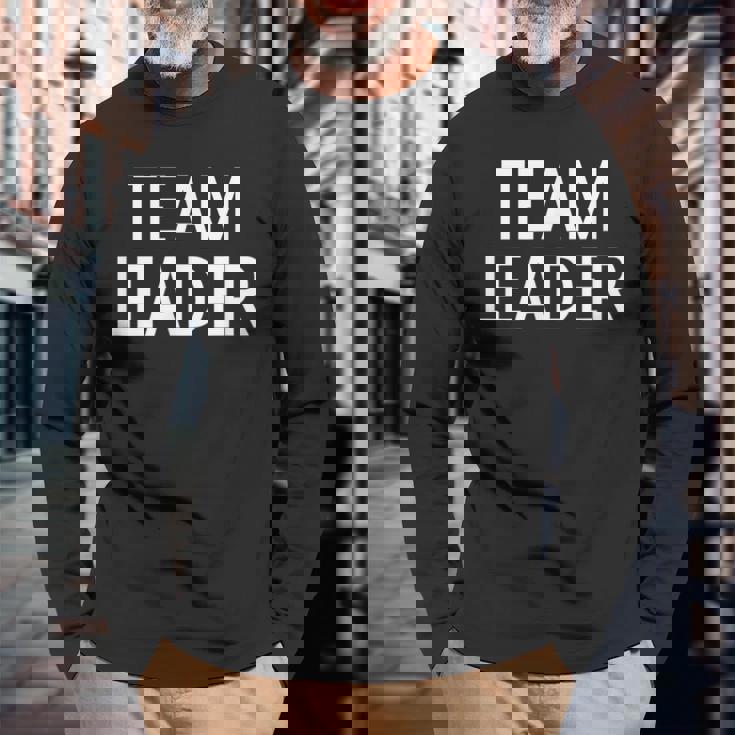 チームリーダー 長袖Tシャツ 高齢者への贈り物