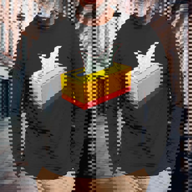 ティッシュボックス 長袖Tシャツ 高齢者への贈り物