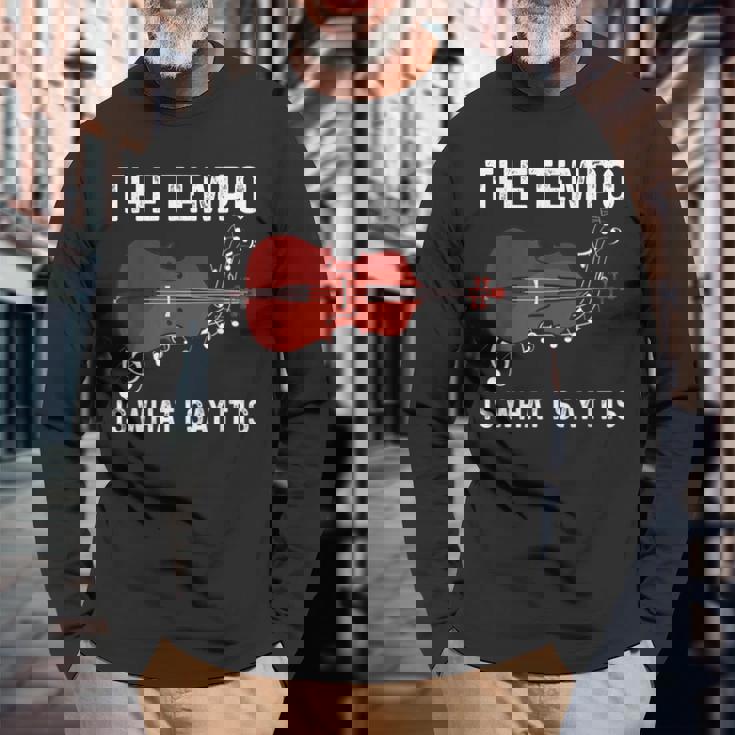 テンポは私が言うとおり 長袖Tシャツ 高齢者への贈り物