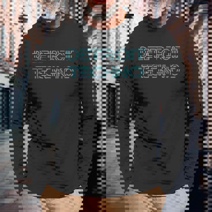 デトロイトテクノシャツ Edm Rave Djウェア デトロイトハウス 長袖Tシャツ 高齢者への贈り物