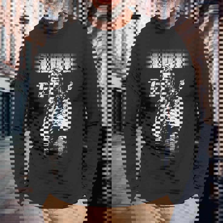 デヴィッド・ギルモア 1972年 写真 長袖Tシャツ 高齢者への贈り物