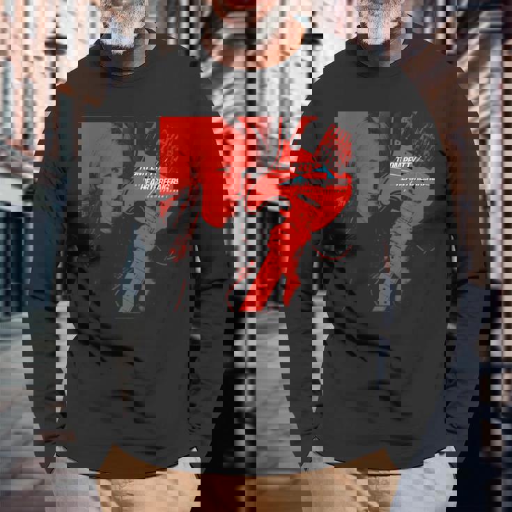 トム・ペティ ロング・アフター・ダーク アルバムカバー写真 長袖Tシャツ 高齢者への贈り物