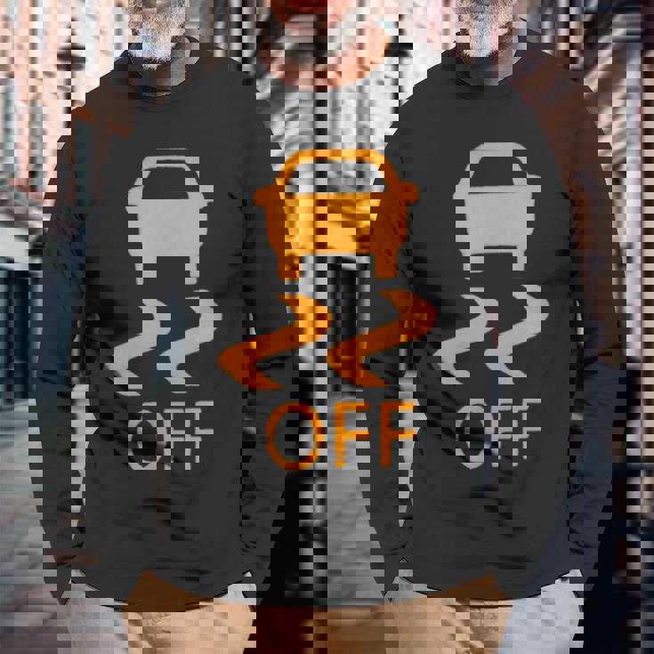 トラクションコントロールオフtシャツ 長袖Tシャツ 高齢者への贈り物