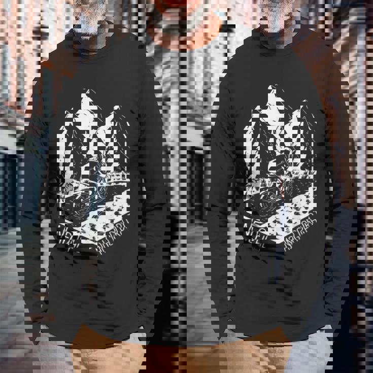 ナンガ パルバット トレイル マウンテンバイク ネイチャー ハイキング ネパール ツーリスト 長袖Tシャツ 高齢者への贈り物