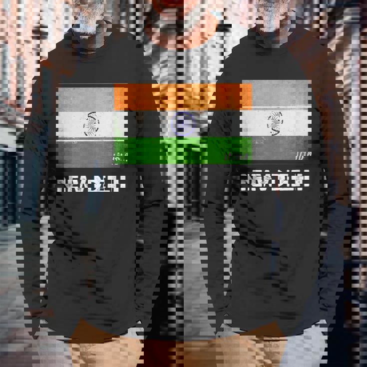 ニューデリーインドシャツ 長袖Tシャツ 高齢者への贈り物