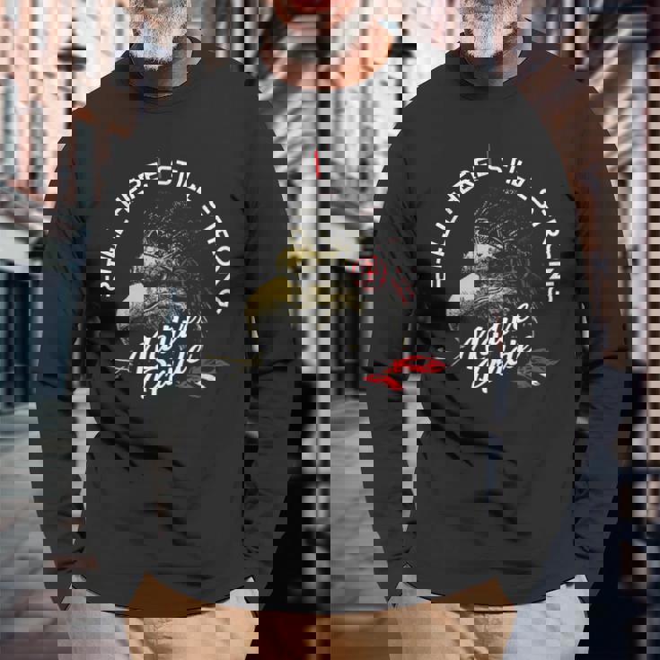 ネイティブアメリカン ヘリテージ 先住民の誇りネイティブアメリカン 長袖Tシャツ 高齢者への贈り物