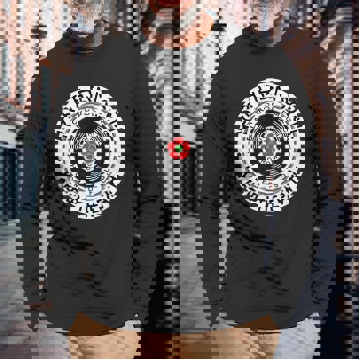 ノーザン・ソウル・バッジ、ブラックプール・キープ・ザ・フェイス 長袖Tシャツ 高齢者への贈り物