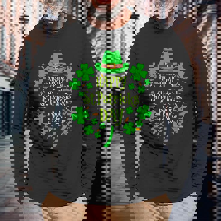 ハッピーセントパトリックデー レプラコーン コスチューム シャムロック キッズ ファミリー 長袖Tシャツ 高齢者への贈り物