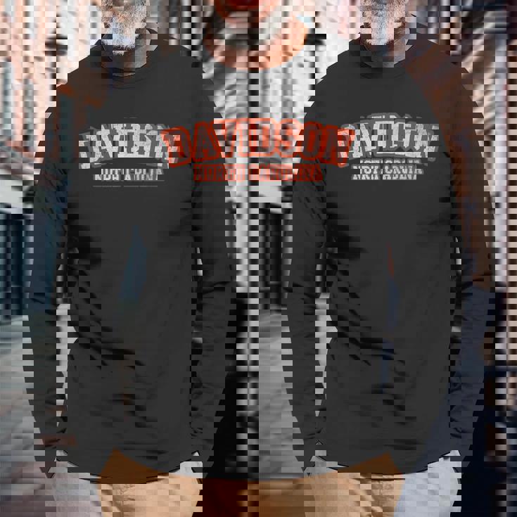 ハーレーダビッドソン ノースカロライナ アスレチック テキスト スポーツスタイル 長袖Tシャツ 高齢者への贈り物