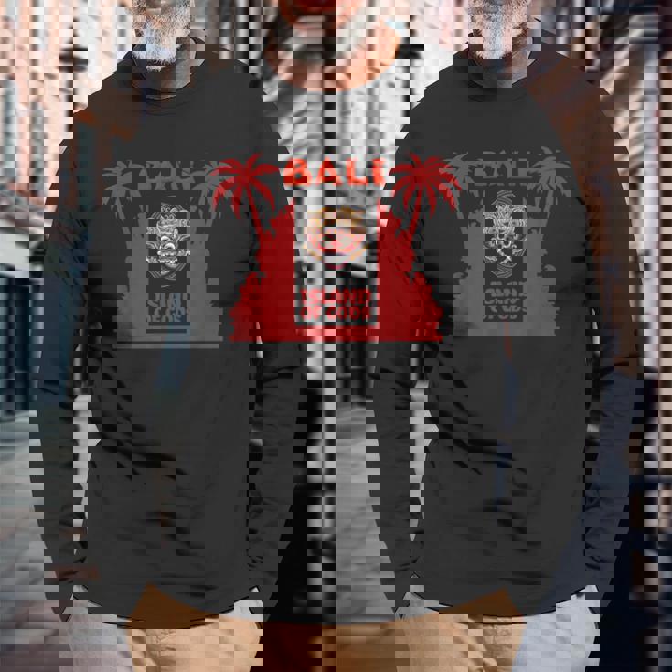 バリ島 バロンマスク バリの神話 邪悪な魔女 神殿 悪魔の女王 ガルダ バリ島 神 インドネシア 島 お土産 ウブド 長袖Tシャツ 高齢者への贈り物