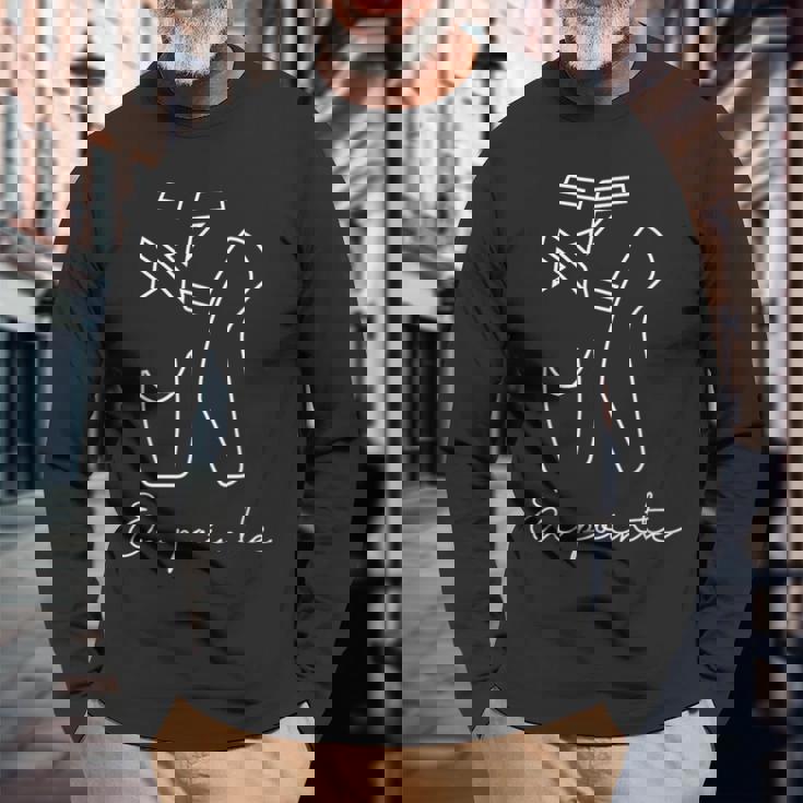 バレエトゥ ポアントシューズ バレエコア En Pointe 長袖Tシャツ 高齢者への贈り物