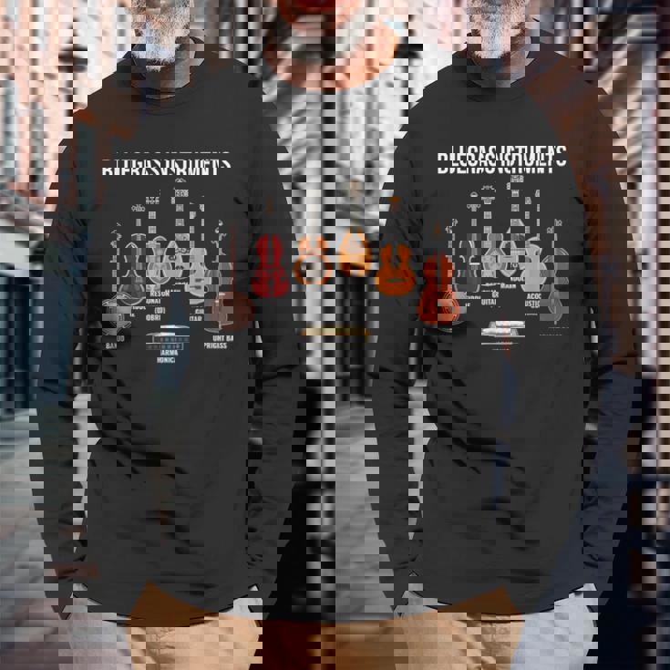 バンジョー ブルーグラス 楽器 ヴィンテージ 音楽 ファン バンジョー奏者 長袖Tシャツ 高齢者への贈り物