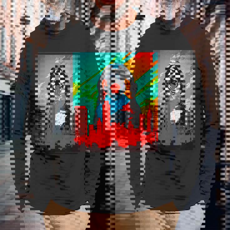 バーニーズマウンテンドッグ 犬 面白いtシャツ おもしろ イヌ メンズ 面白い グッズ かわいい 服 ネタ 長袖Tシャツ 高齢者への贈り物