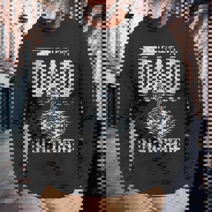 パパの誕生 新しいパパ ゲーム レベルパパのロック解除 長袖Tシャツ 高齢者への贈り物