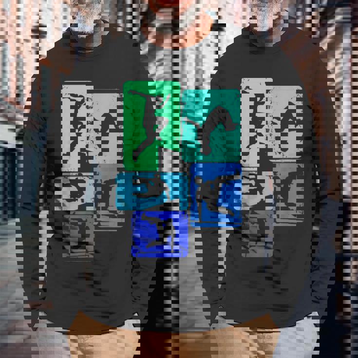 パルクールトレーサーフリーランナーフリーランニングキッズボーイズメンズ 長袖Tシャツ 高齢者への贈り物