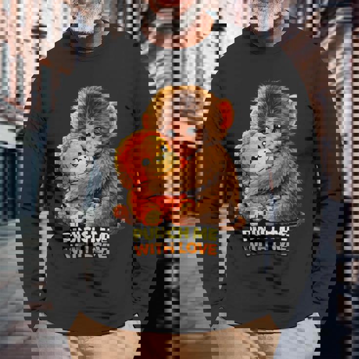 パンチ・ザ・モンキー 長袖Tシャツ 高齢者への贈り物